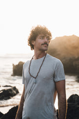Rudraksha Mala Männer Grau Männlichkeit Zen