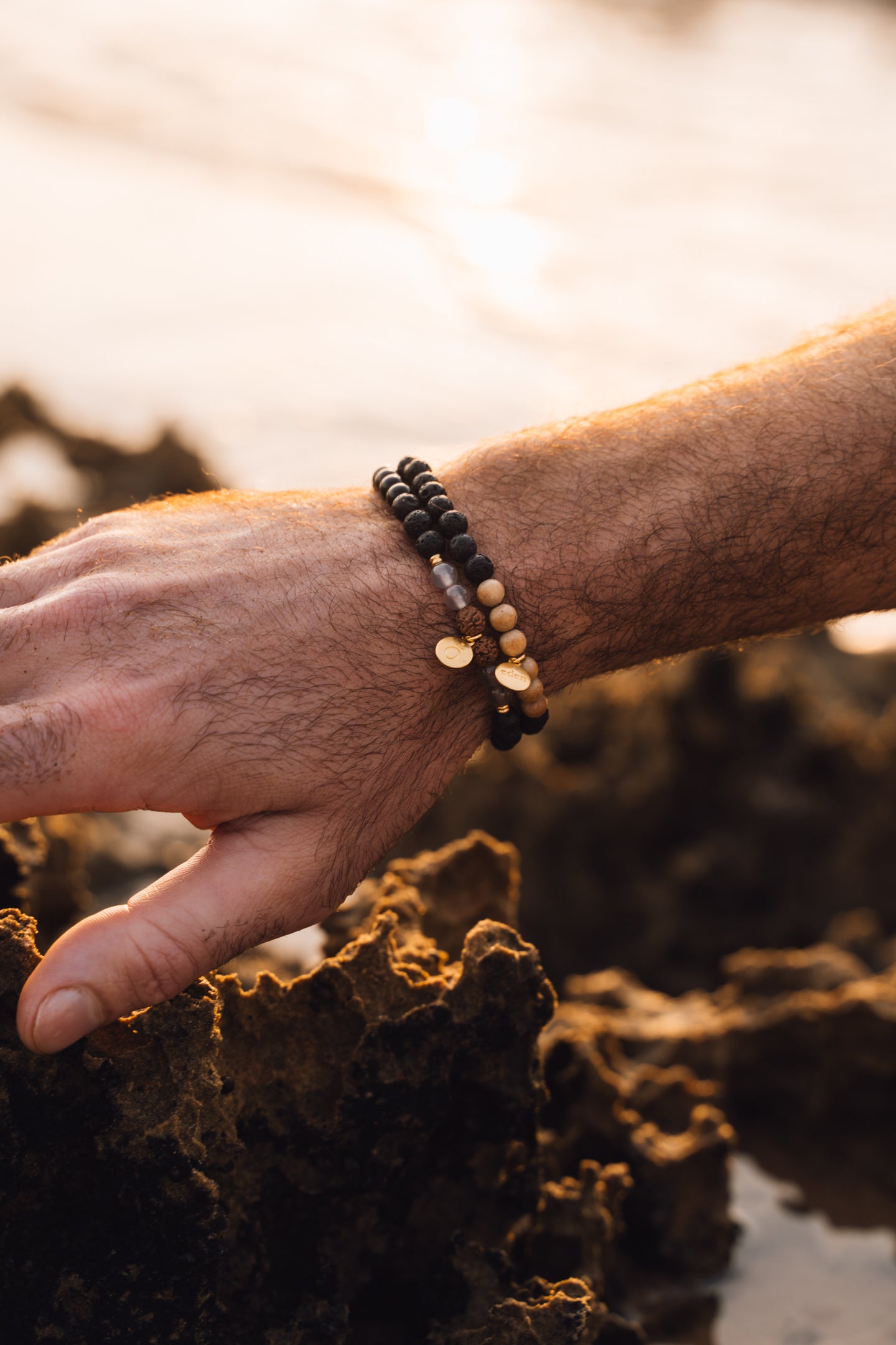 Armband Lava Sandelholz Stärke Bracelet Boho