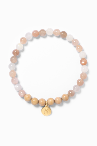 Sacred Moon Armband aus Mondstein für feminine Energie