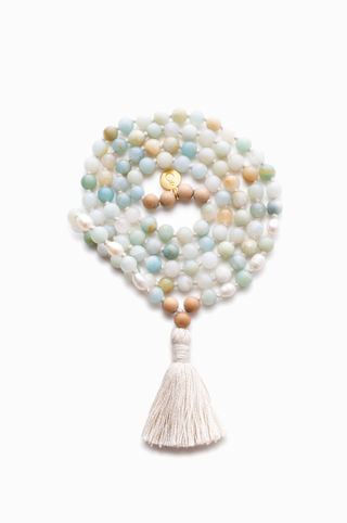 Ocean Lover Kette Mala Amazonit Süßwasserperlen