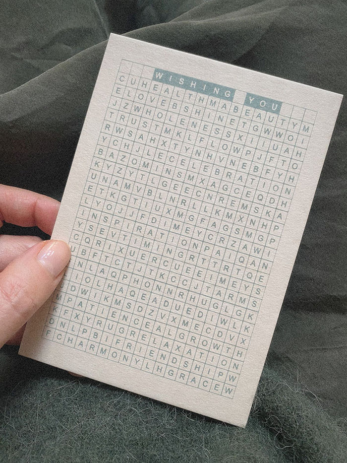 WISHING YOU... WORD SEARCH - Card