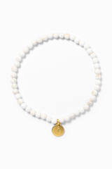 Armband für Balance aus echten natürlichen Magnesit Perlen