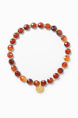 Karneol Armband für Damen symbolisert Kraft Stärke und Mut