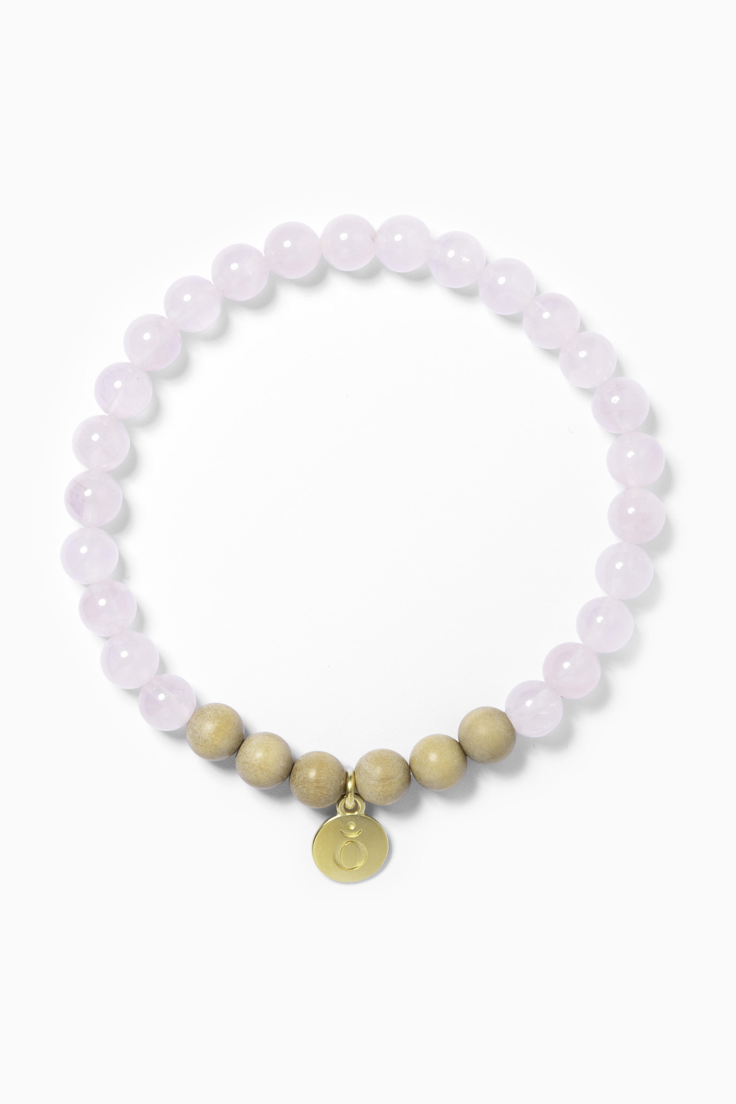 Armband aus Rosenquarz für Liebe und Mut