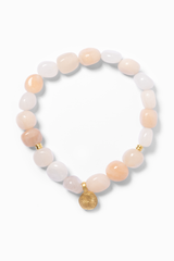 Armband aus unregelmäßigen pinker Aventurin Steinen für Liebe