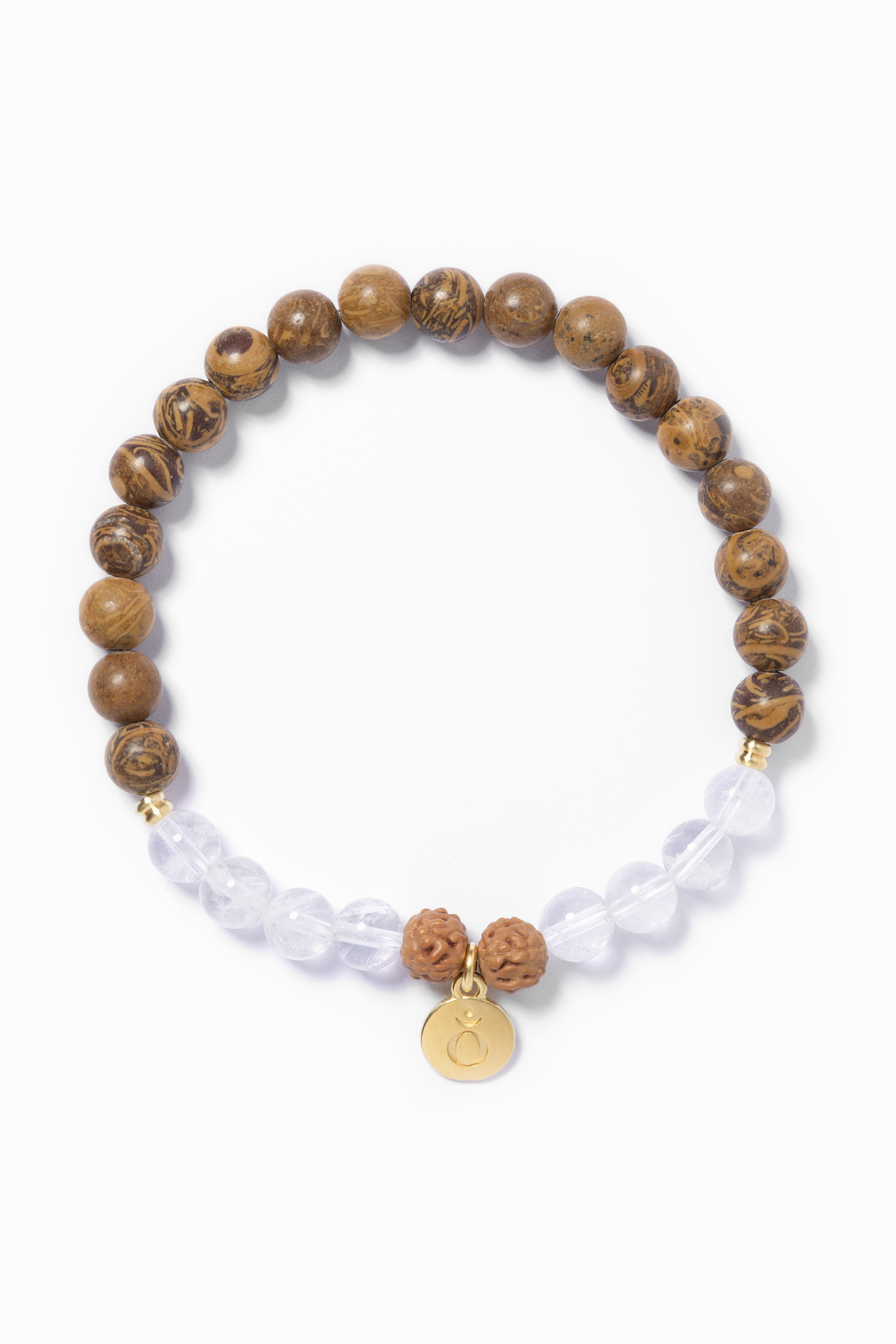 Armband für Erdung und Ruhe aus echtem Naturstein