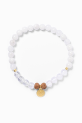 Armband aus weißem Mondstein für die Göttin in dir