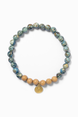 Feel Good Armband aus Variscit blau