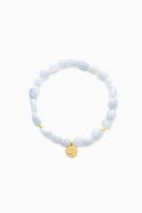 Intuition Armband Blauer Achat Unregelmäßig 