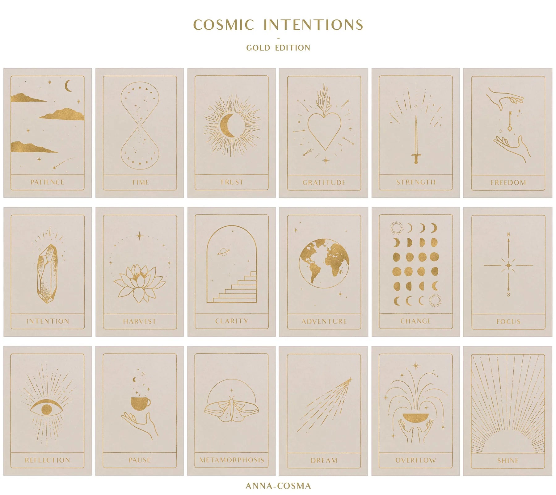 COSMIC INTENTIONS - GOLD EDITION - Card Set